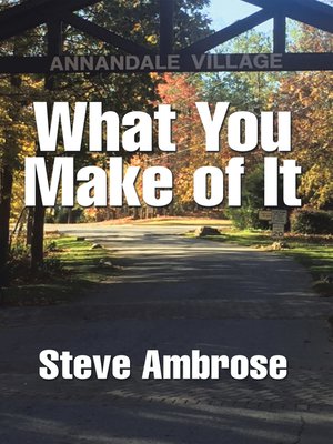 cover image of What You Make of It